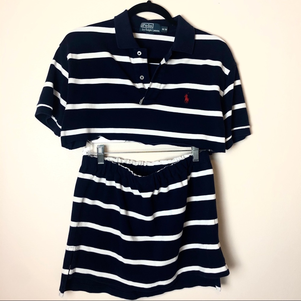 Handmade Vintage Polo Rework Two Piece Set